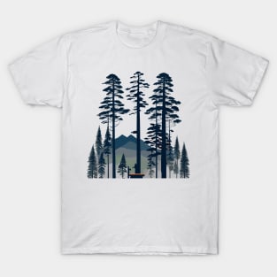 Rambo and Forest Trees T-Shirt